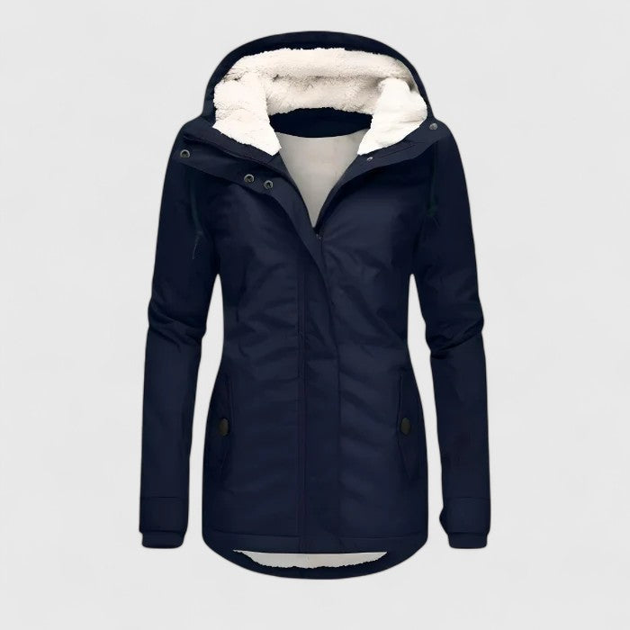 Seravia - Chaqueta de Otoño Impermeable con Capucha