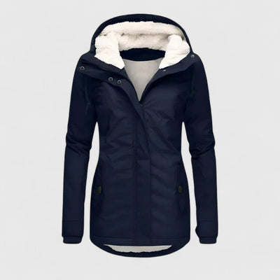 Seravia - Chaqueta de Otoño Impermeable con Capucha