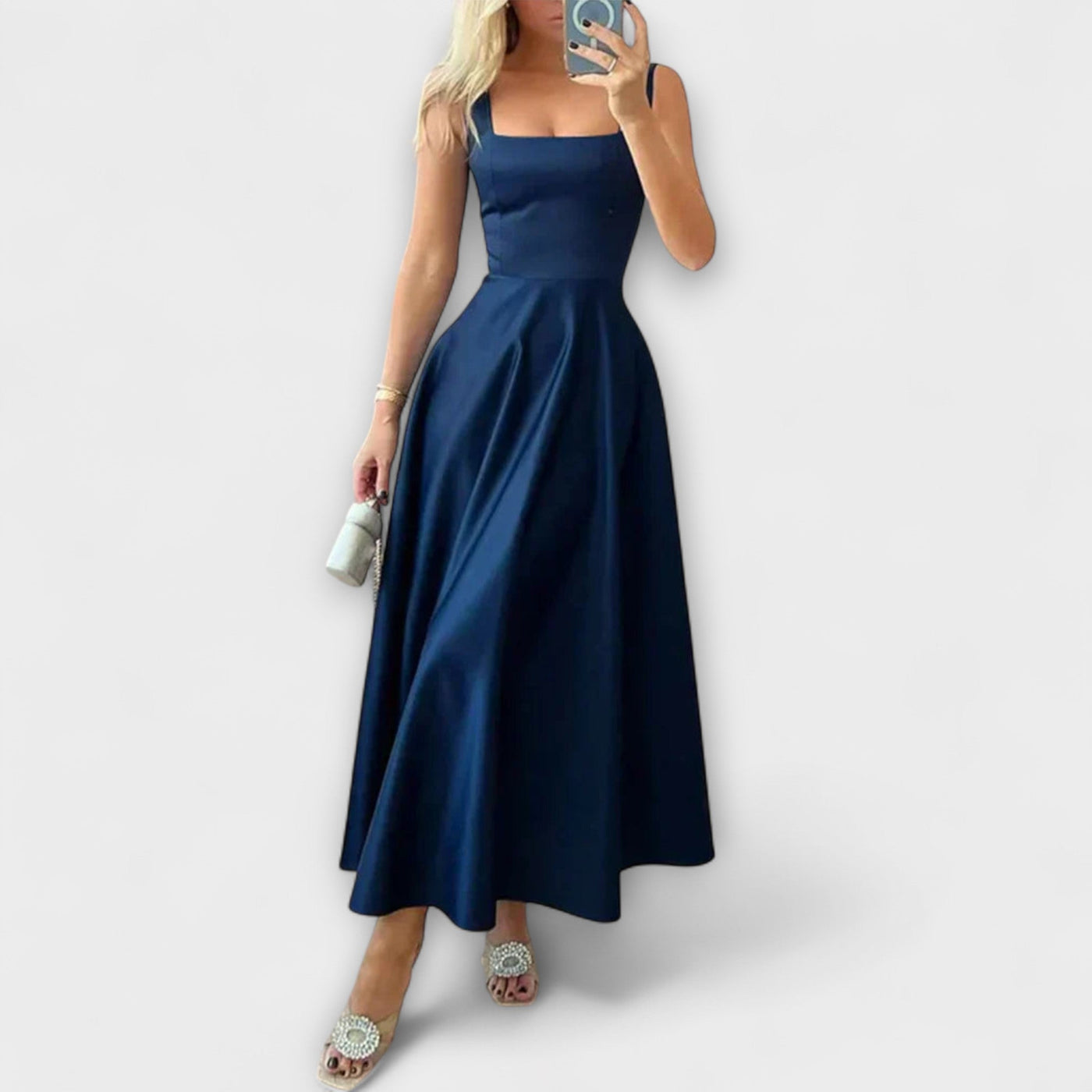 Celeste – Elegante vestido midi