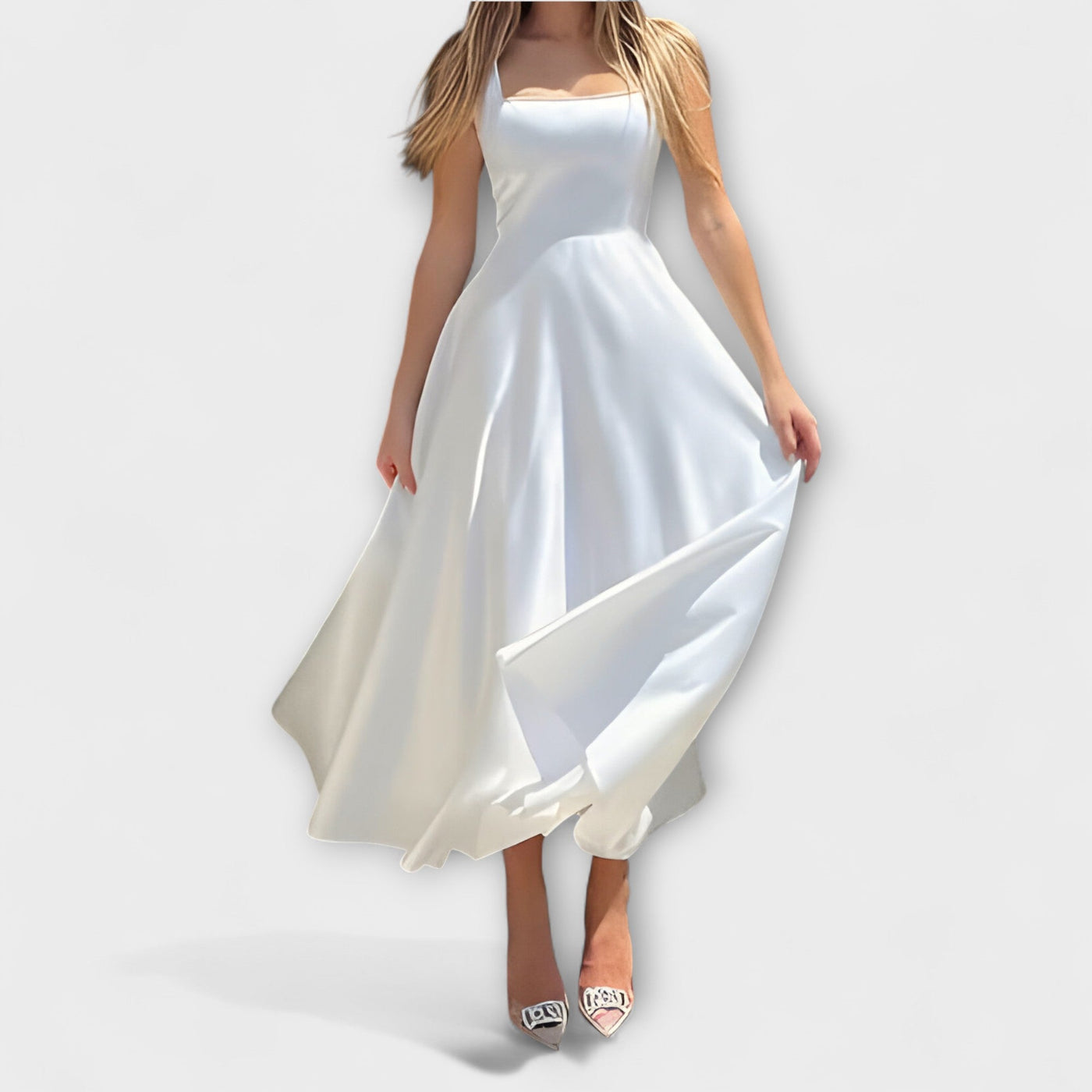 Celeste – Elegante vestido midi